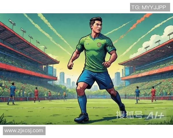 足球明星们在绿茵场上摇摆不定展现风采与激情的精彩瞬间